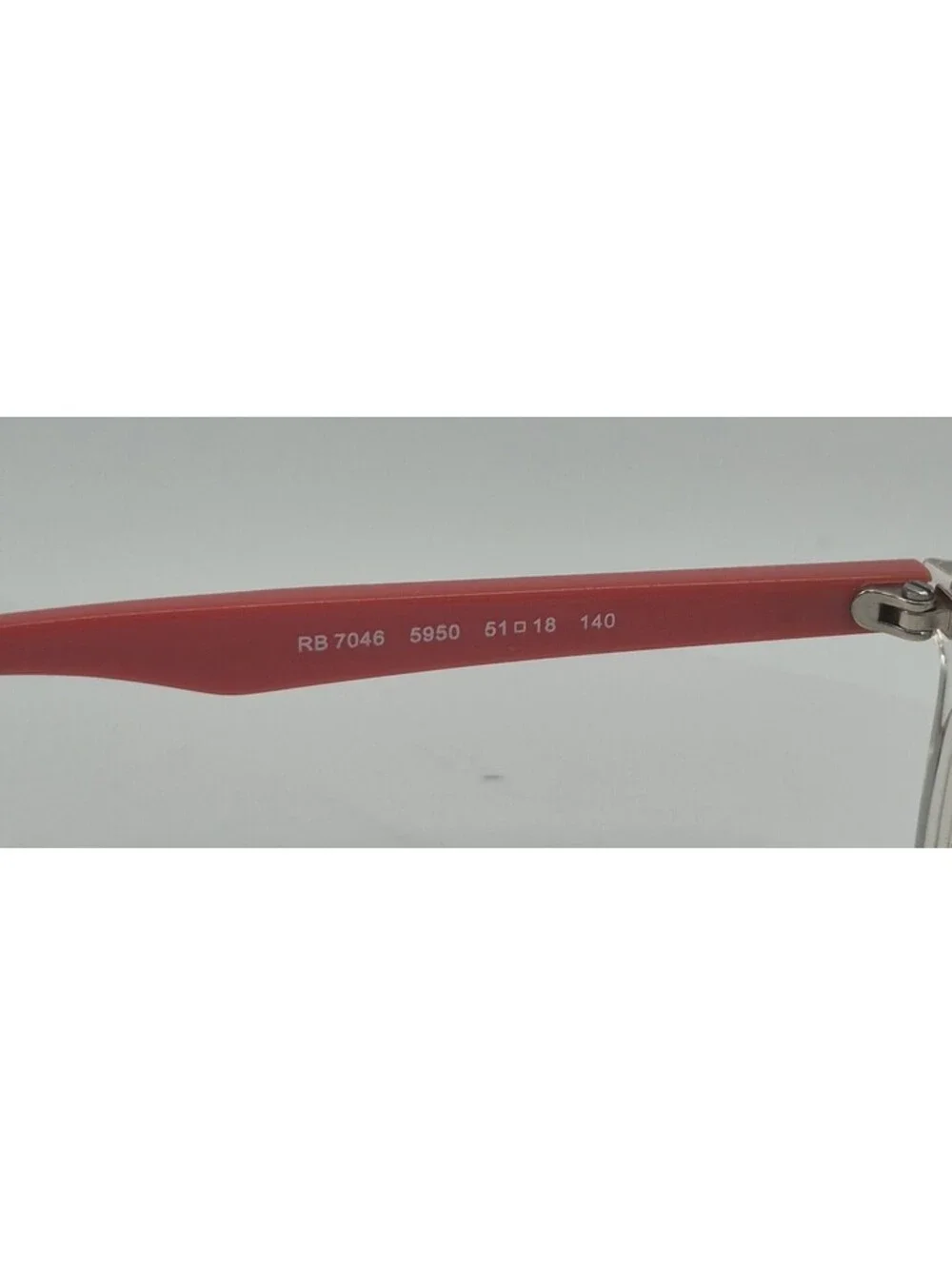 Ray-Ban RB7046 5950 Eyeglasses Clear Coral Frames ONLY 51-18-140
